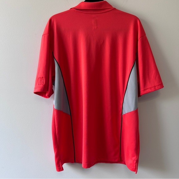 PGA Tour Orange Grey Polo Golf Shirt Men’s X Large shirt sleeve grocers - Picture 4 of 9